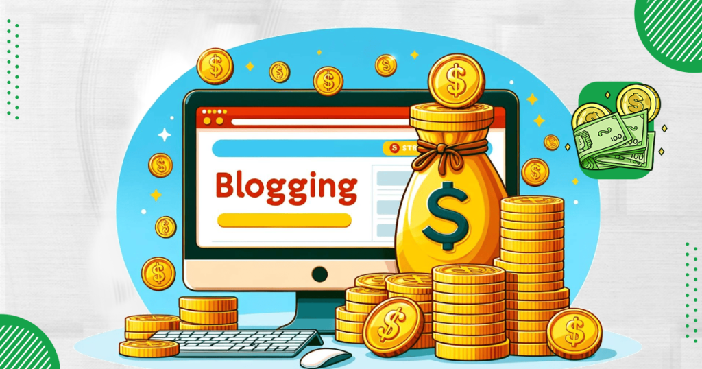 Image for how to make money through monetizing blogging website