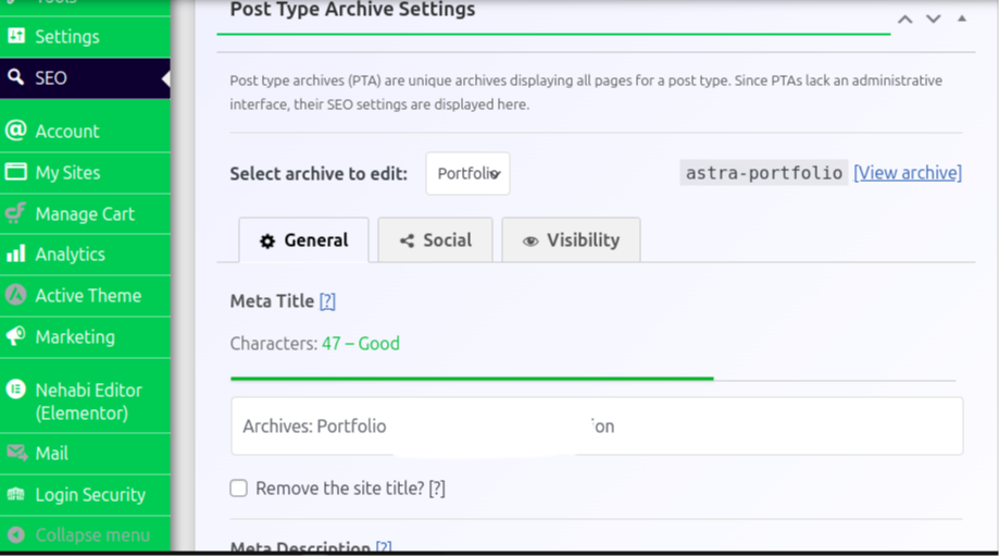 Optimizing post type and archive pages for SEO