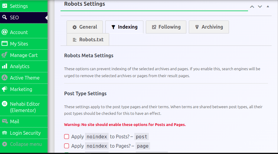 Robots.txt optimization with SEO tool